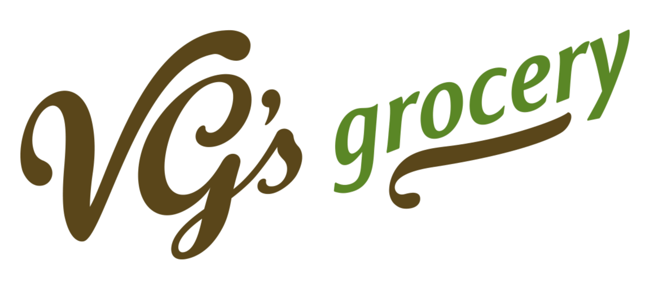 A theme logo of VG's Grocery