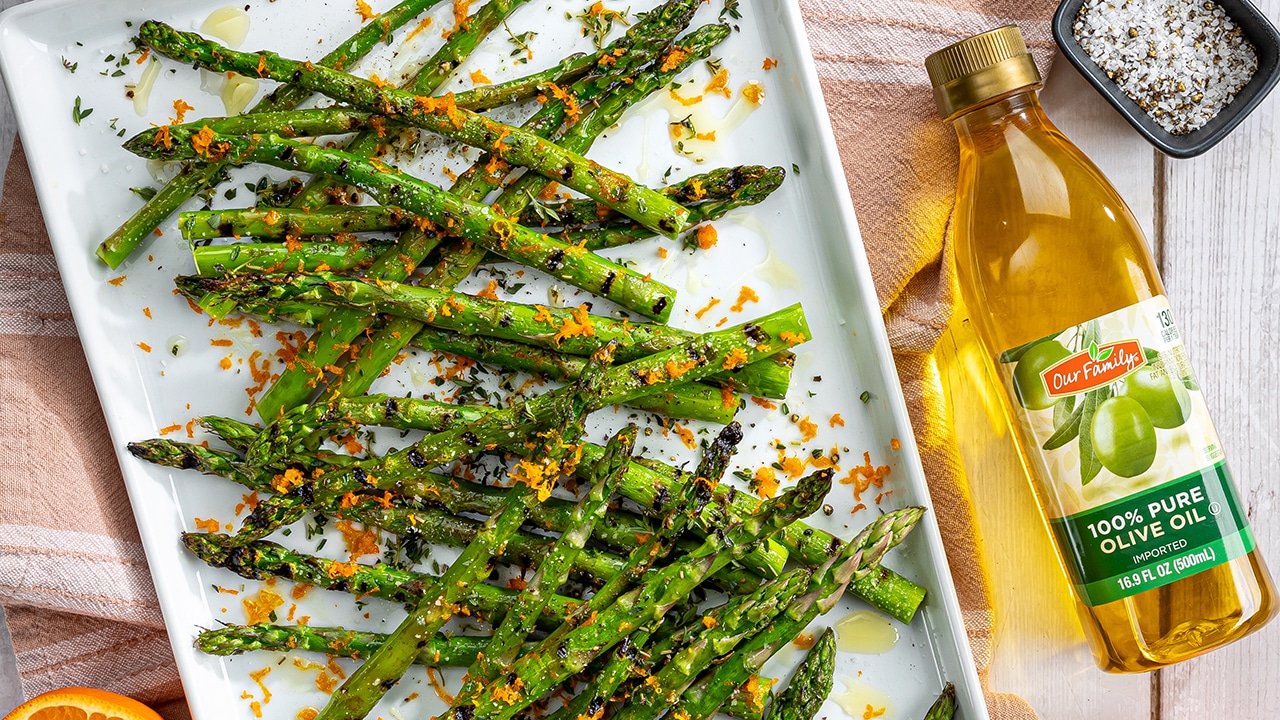 Grilled Asparagus wCitrus Oil Recipe